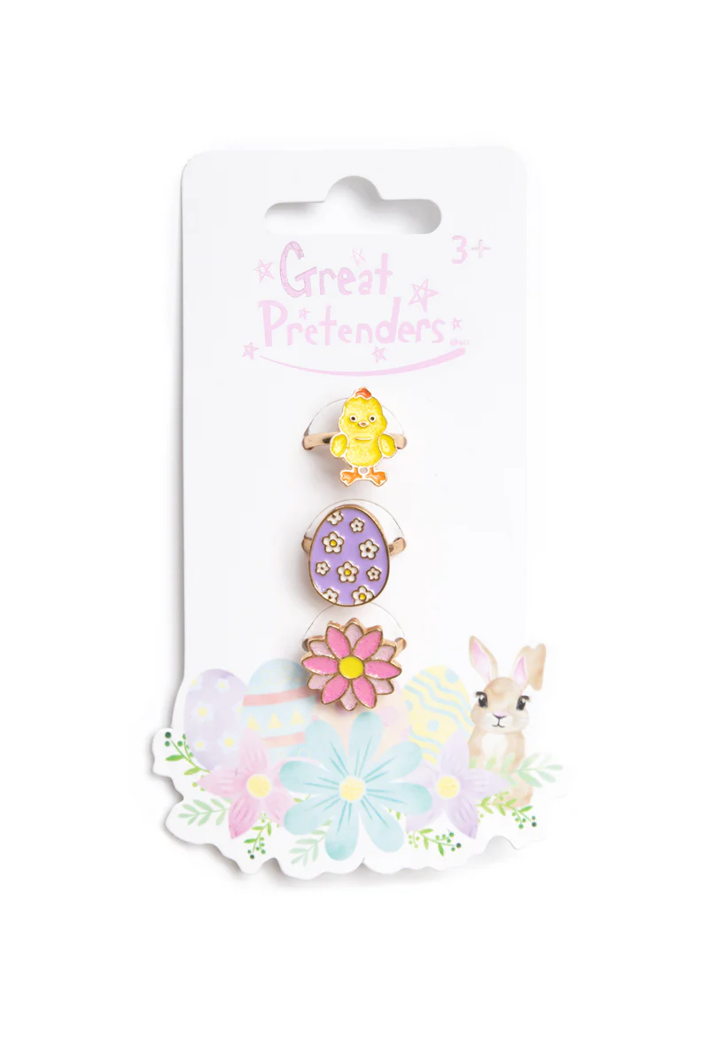 Great Pretenders Easter Egg Rings (3-pack)