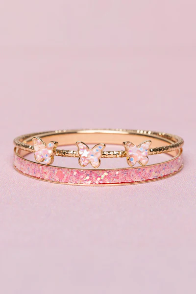 Great Pretenders Boutique Chic Butterfly Bangles 91805