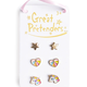 Great Pretenders Boutique Cheerful Studded Earrings (3 pairs)