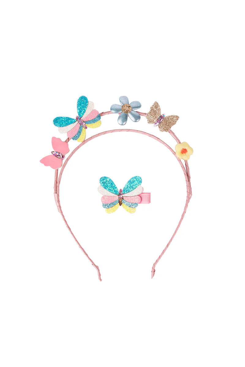 Great Pretenders Butterflies for Days Headband & Clip