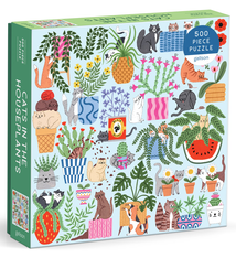 Galison Cats In The Houseplants (500pc puzzle)