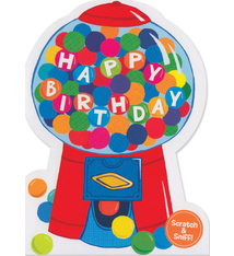 Peaceable Kingdom Happy Birthday Bubble Gum Scratch & Sniff