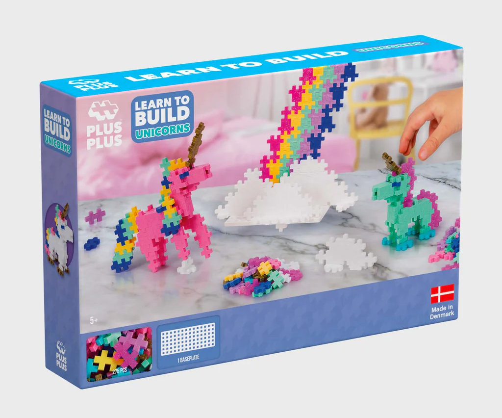Plus Plus Plus-Plus Learn To Build - Unicorns (275 pcs + base plate) 5+
