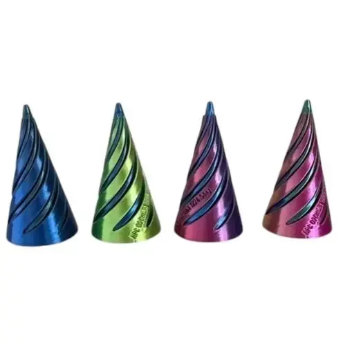 Handee Products Metallic Impossible Fidget Cone