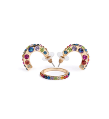 Great Pretenders Boutique Chic Rockin' Rhinestone earring + ring set (3+)