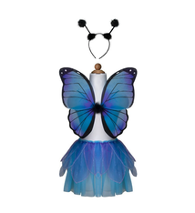 Great Pretenders Midnight Butterfly Tutu with Wings & Headband size 4-6