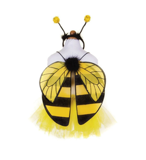 Great Pretenders Glitter Bumblebee Tutu with Wings & Headband size 4-6