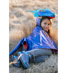 Great Pretenders Azure the Metallic Dragon Cape (size 5-6)