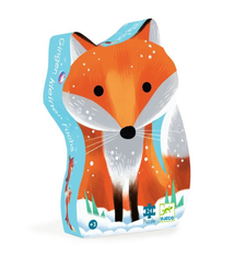 djeco Silhouette Puzzle (24 pcs) - Ginger, little fox (3+)
