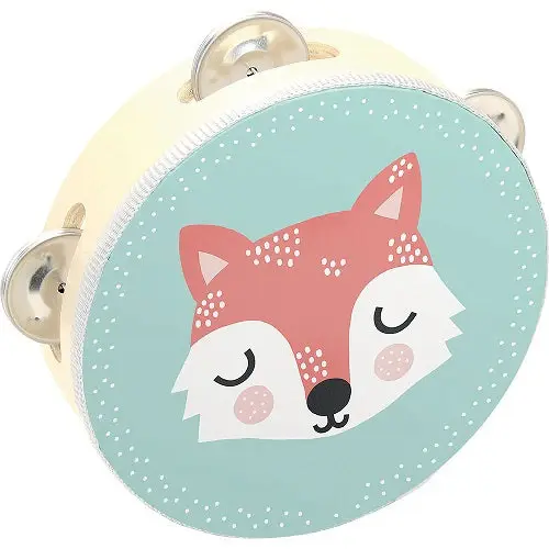 vilac Vilax Fox Wood Tambourine