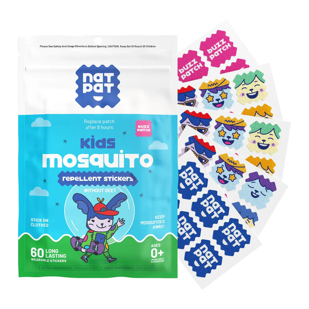 Natural Patch NATPAT mosquito repellent stickers - 60-pack (0+)