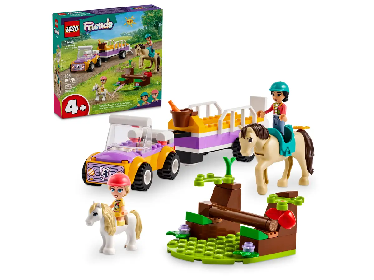 Lego Lego Friends Horse and Pony Trailer 42634 (105 pcs)  4+