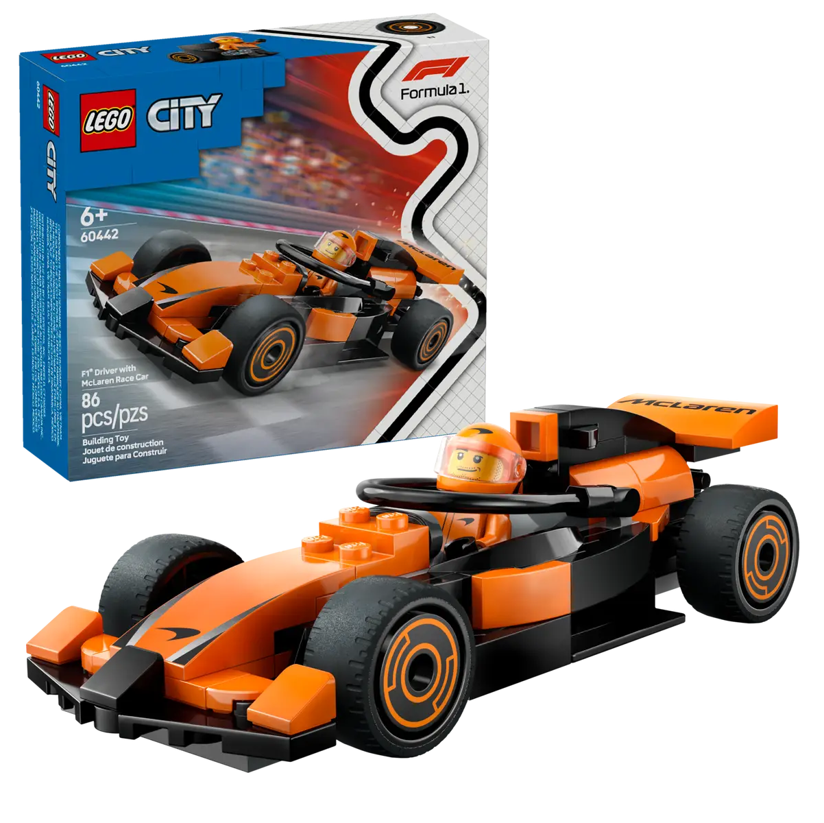 Lego Lego City Driver with McLaren Race Car 60442 (86 pcs)  6+