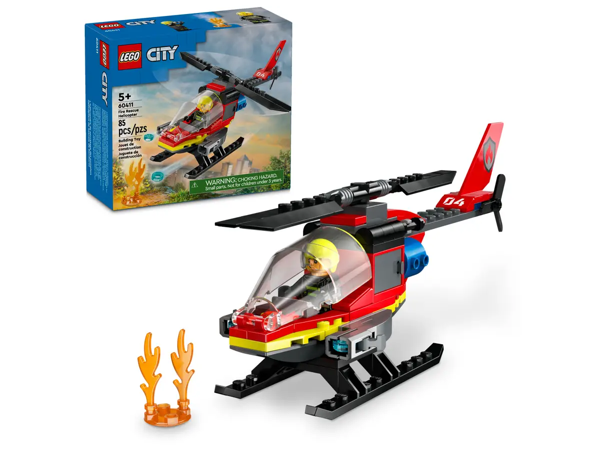 Lego Lego City Fire Rescue Helicopter 60411 (85 pcs) 5+