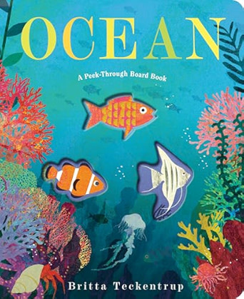 Ocean : A Peek-Through Board Book by Britta Teckentrup (ages 0-3)
