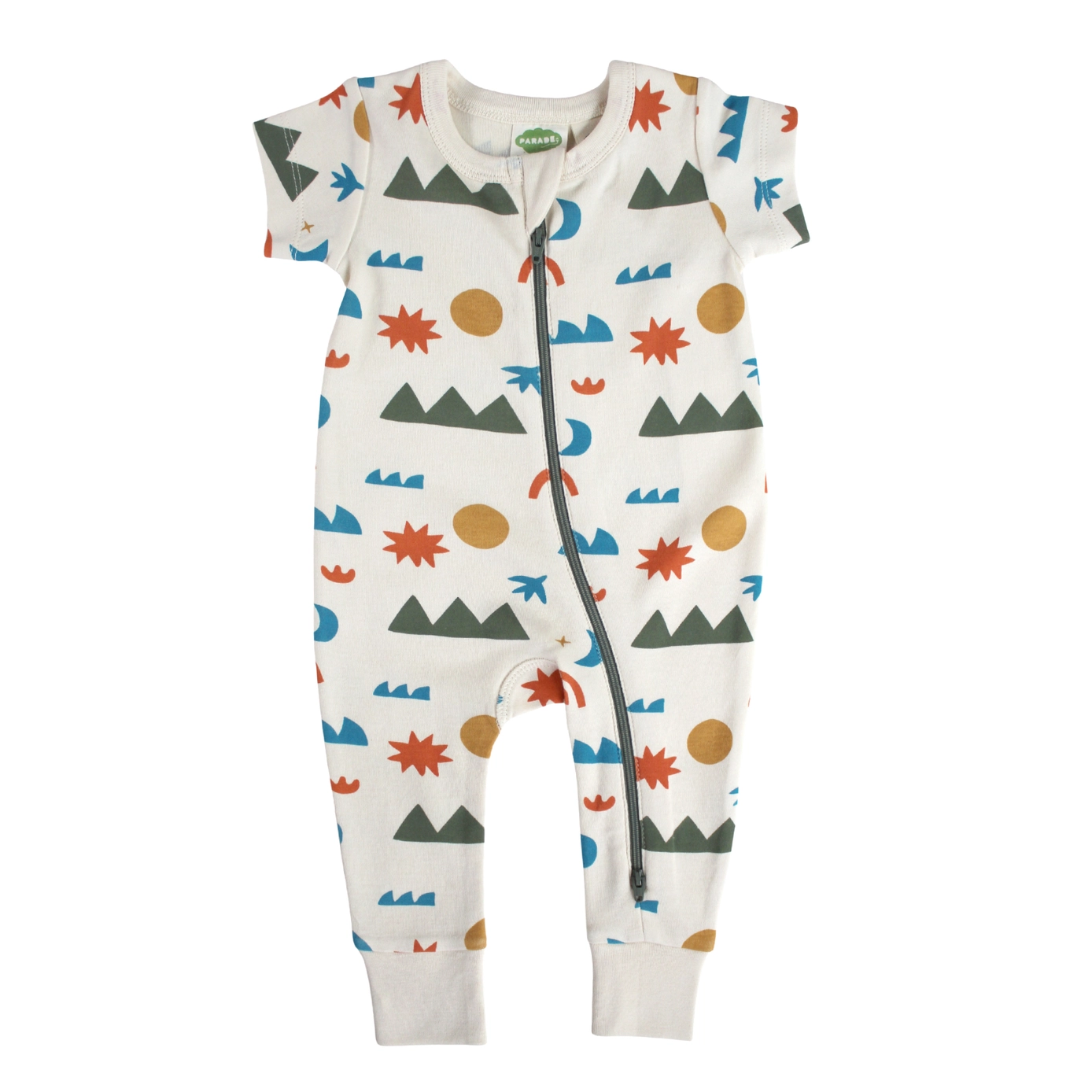 Parade Organics Parade Organics '2-way' Zip Short-sleeved Romper