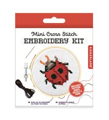 Kikkerland Mini Cross Stitch Embroidery Kit (10+)