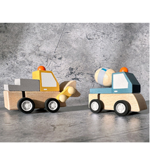 Wooden Clockwork Construction Vehicle (3+)