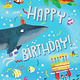 Peaceable Kingdom Happy Birthday Sea Life