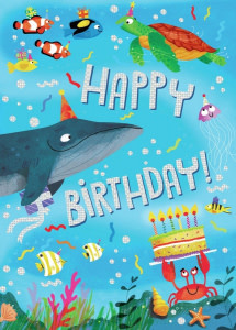 Peaceable Kingdom Happy Birthday Sea Life