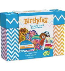 Peaceable Kingdom Birthday Greeting Card Assortment (20 cards)