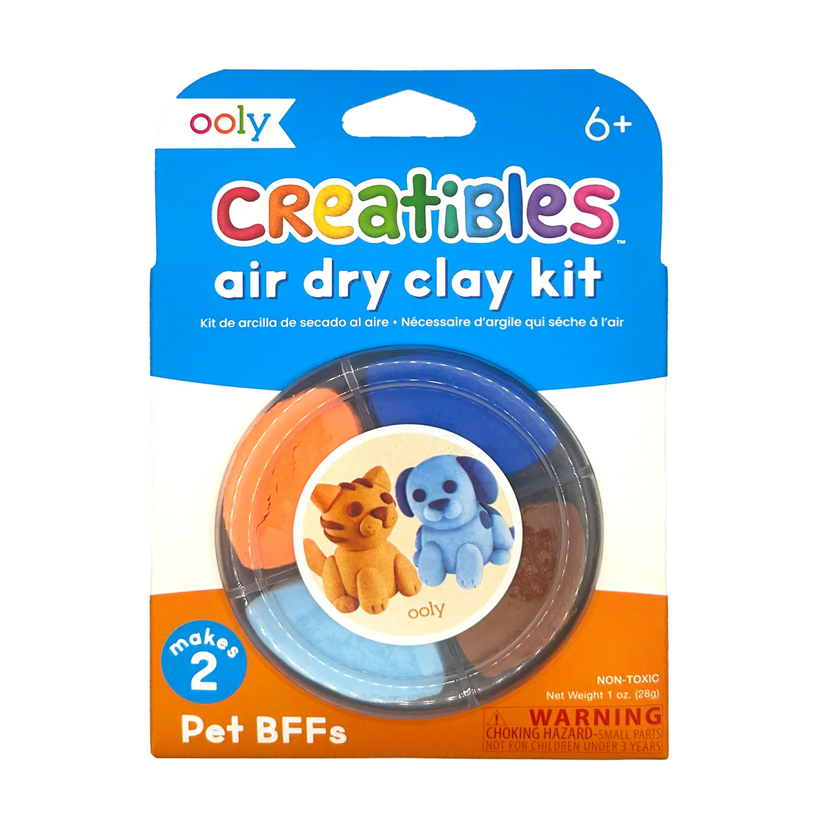 OOLY Creatibles DIY Air-Dry Clay Kit (6+)