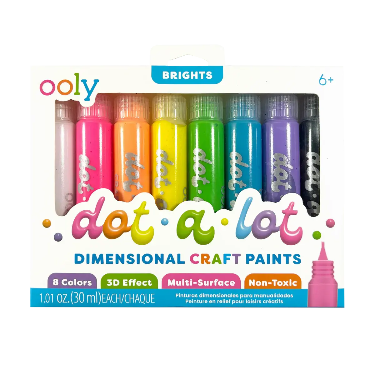OOLY Ooly dot-a-lot dimensinal craft paints--Brights  (6+)