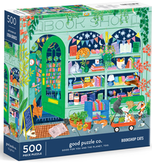 Good Puzzle Co. Bookshop Cats (500 pcs)