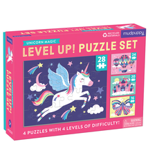 Mudpuppy Level Up! Puzzle Set: Unicorns (3+)