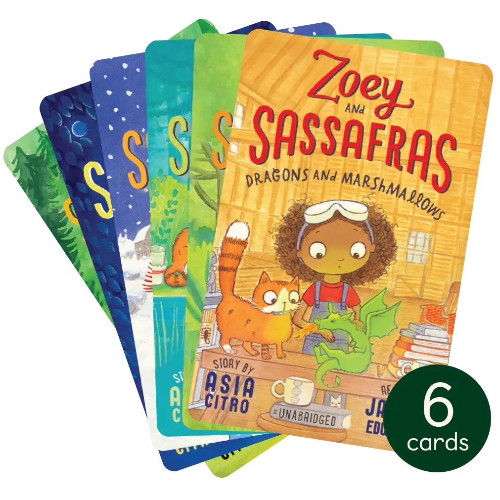 Yoto The Zoey and Sassafras Collections Yoto Audio Cards (6 cards) ages 5+