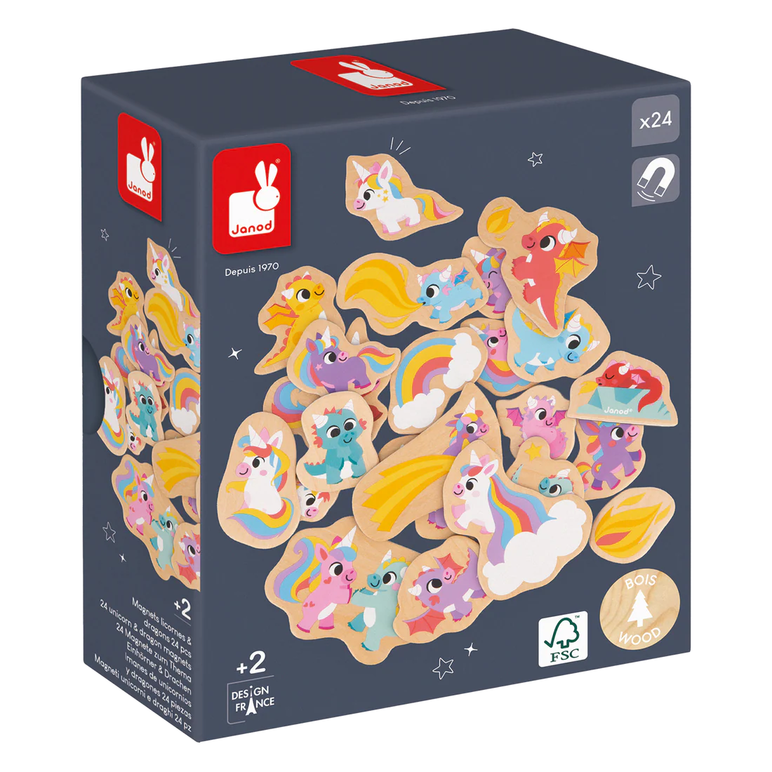 Mudpuppy Janod Wooden Magnet Sets (2+)