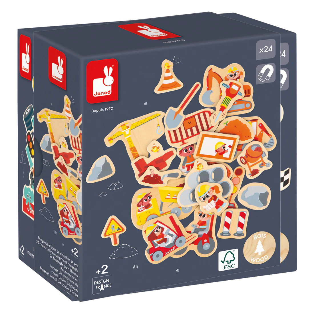 Mudpuppy Janod Wooden Magnet Sets (2+)