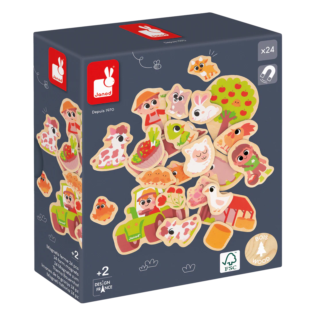 Mudpuppy Janod Wooden Magnet Sets (2+)