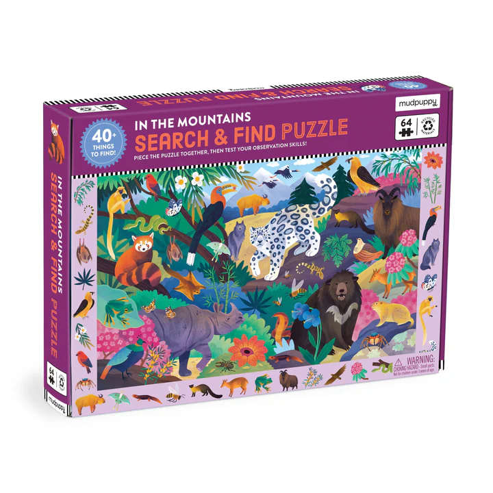 Mudpuppy Search & Find puzzles (64 pcs)