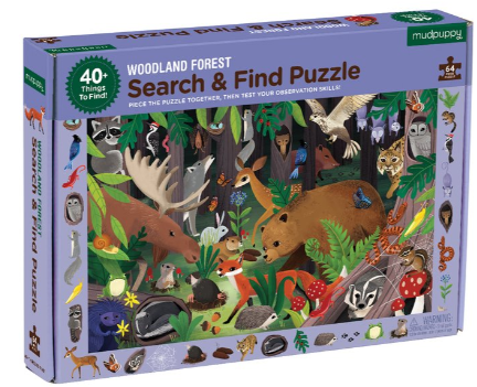 Mudpuppy mudpuppy Woodland Forest search and find  (64pc puzzle) 4+