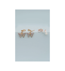 Great Pretenders Boutique Butterfly Clip-on Earrings, 2 sets (3+)