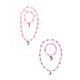 Great Pretenders Purple or Pink Rainbow Necklace & Bracelet Set (3+)