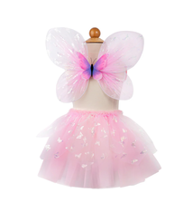 Great Pretenders Flutter Butterfly Skirt and Wings, Pink (size 4-6)