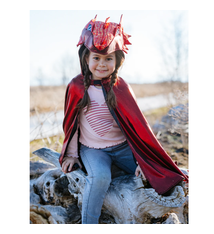 Great Pretenders Ruby the Metallic Dragon Cape (size 5-6)