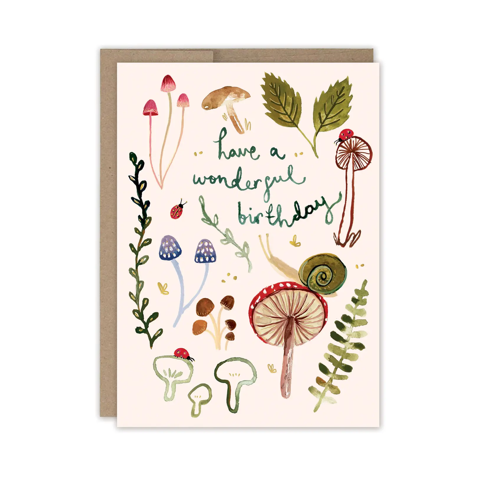 Biely & Shoaf Mushrooms Wonderful Birthday Card