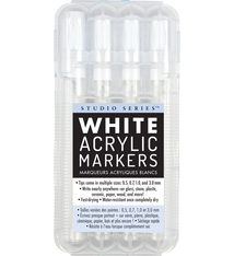 White Acrylic Markers (4-pack)