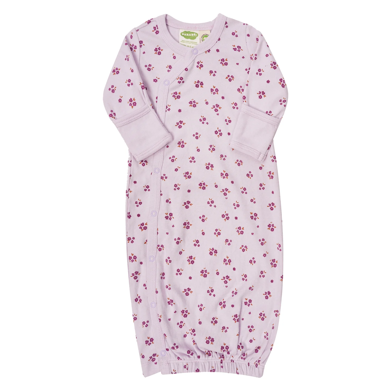 Parade Organics Parade Kimono Gown - signature prints (0-3 months)