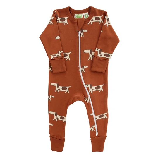 Parade Organics Parade Organics Long Sleeve '2-way' Zip Romper