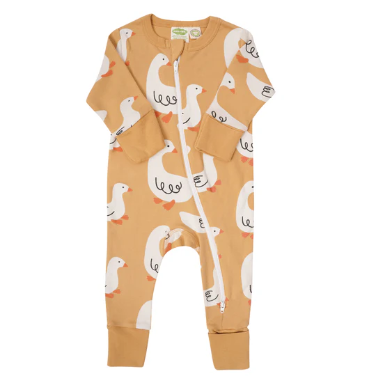 Parade Organics Parade Organics Long Sleeve '2-way' Zip Romper