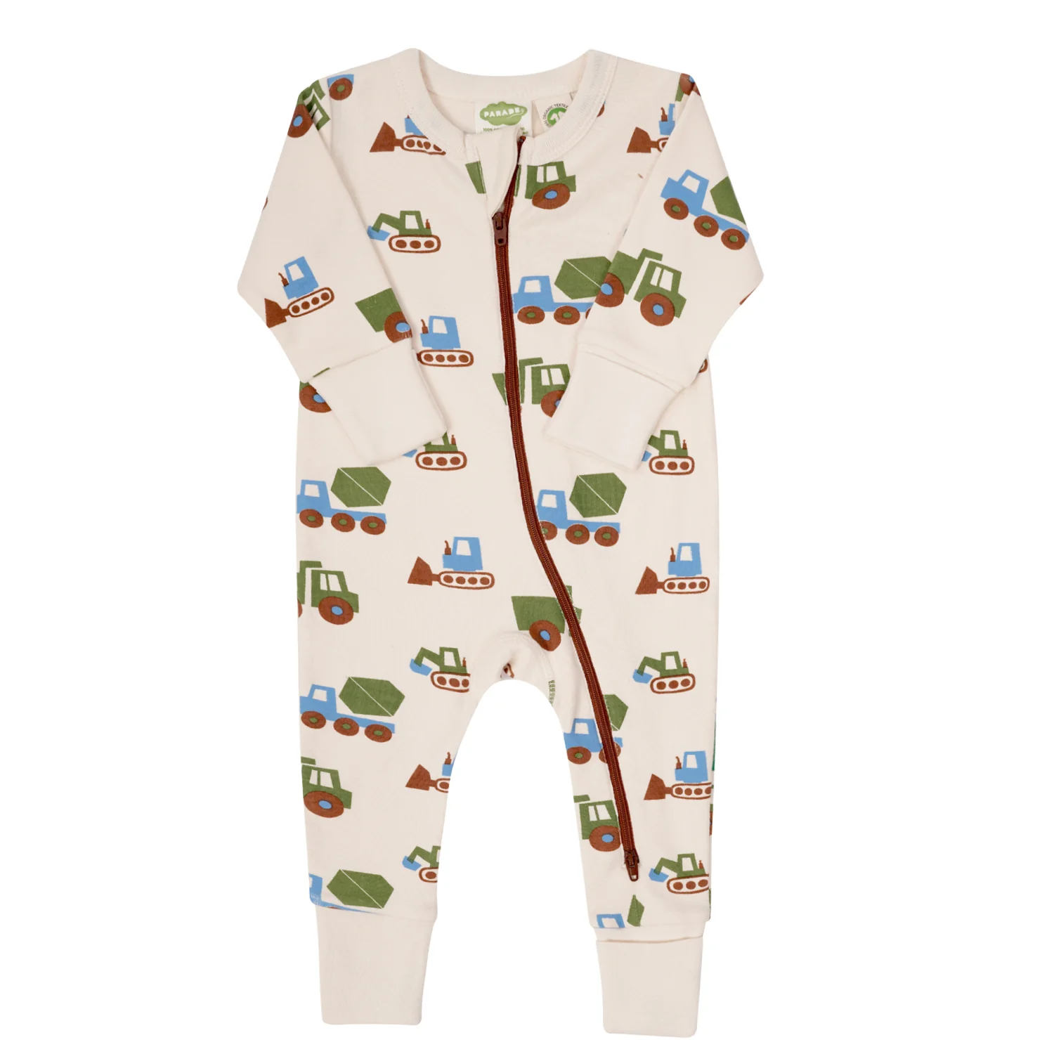 Parade Organics Parade Organics Long Sleeve '2-way' Zip Romper