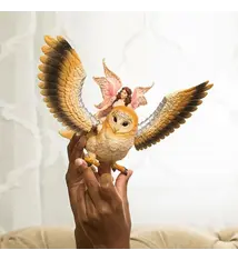 Schleich Bayala  Fairy In Flight On Glam-Owl  (70789) (5+)