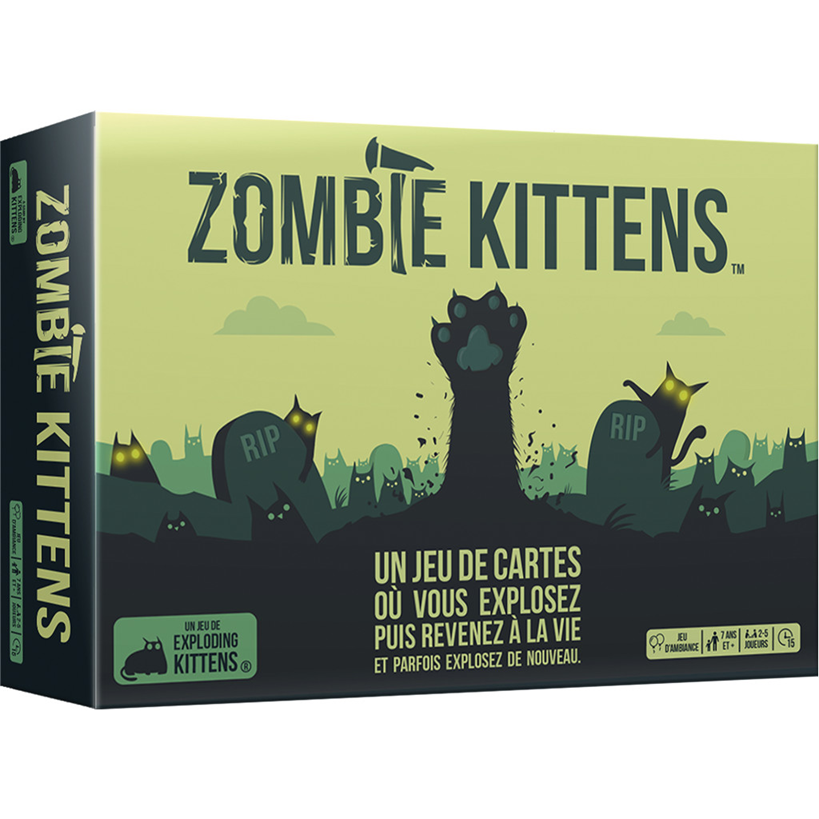 Exploding Kittens Zombie Kittens - French Edition (7+)