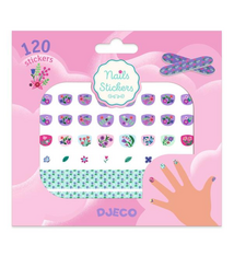 djeco Petite Fleur Nail Stickers - 120 stickers & nail files (4+)
