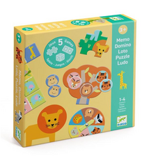 djeco 5 Games - Savannah  Animals (3+)