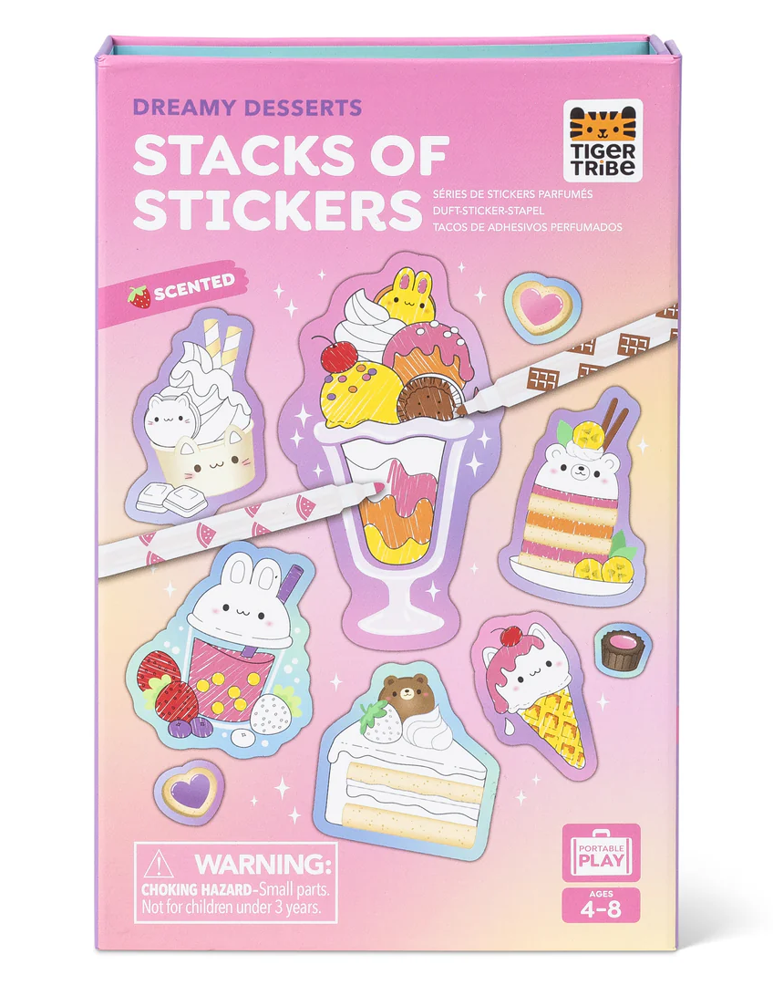 Tiger Tribe Dreamy Desserts Scented Sticker Kit (ages 4-8)